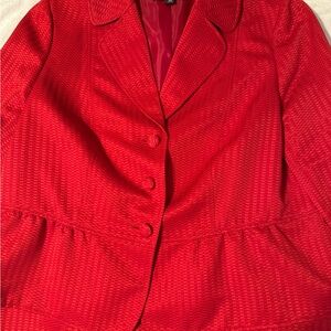 Elegant Red Women's Suit